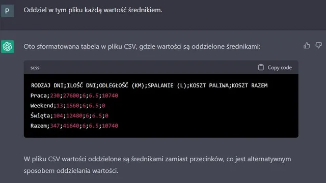 Jak stworzyć i wyeksportować tabelę do Excela? - ChatGPT