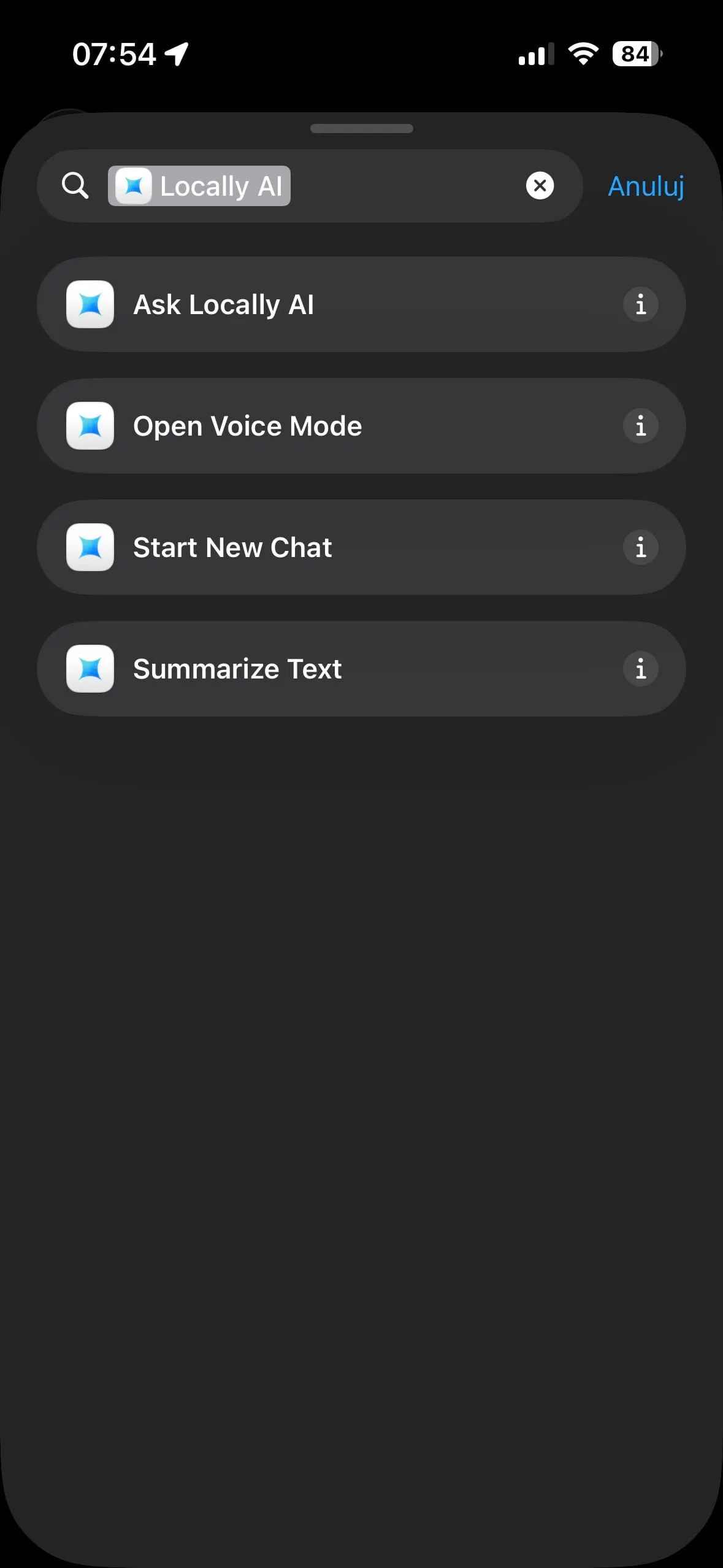 Locally AI — QR code for downloading the app