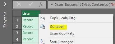 Pobieranie danych z MEW-01 do Excel