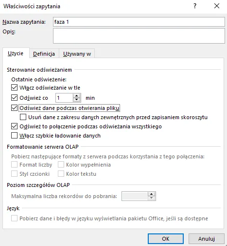 Pobieranie danych z MEW-01 do Excel