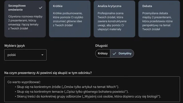 Odkryj podsumowania audio w NotebookLM! 🎧