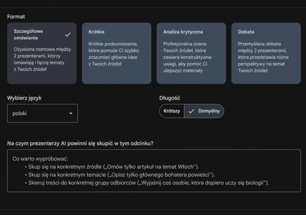Odkryj podsumowania audio w NotebookLM! 🎧