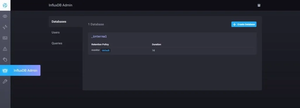 InfluxDB Admin