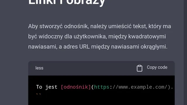 Szybki przewodnik po Markdown - ChatGPT